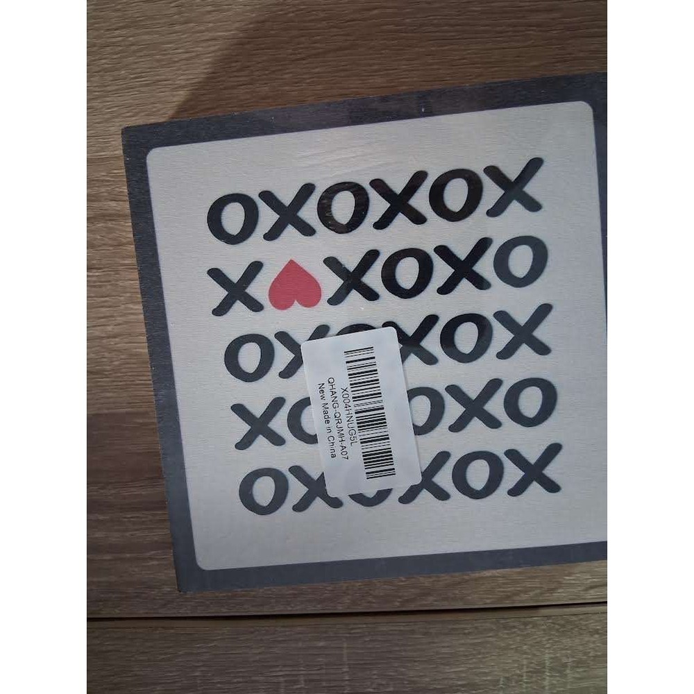 XOXO Wooden Box Sign Wall Decor Red Heart Valentine Day Rustic Farmhouse‎ Art
